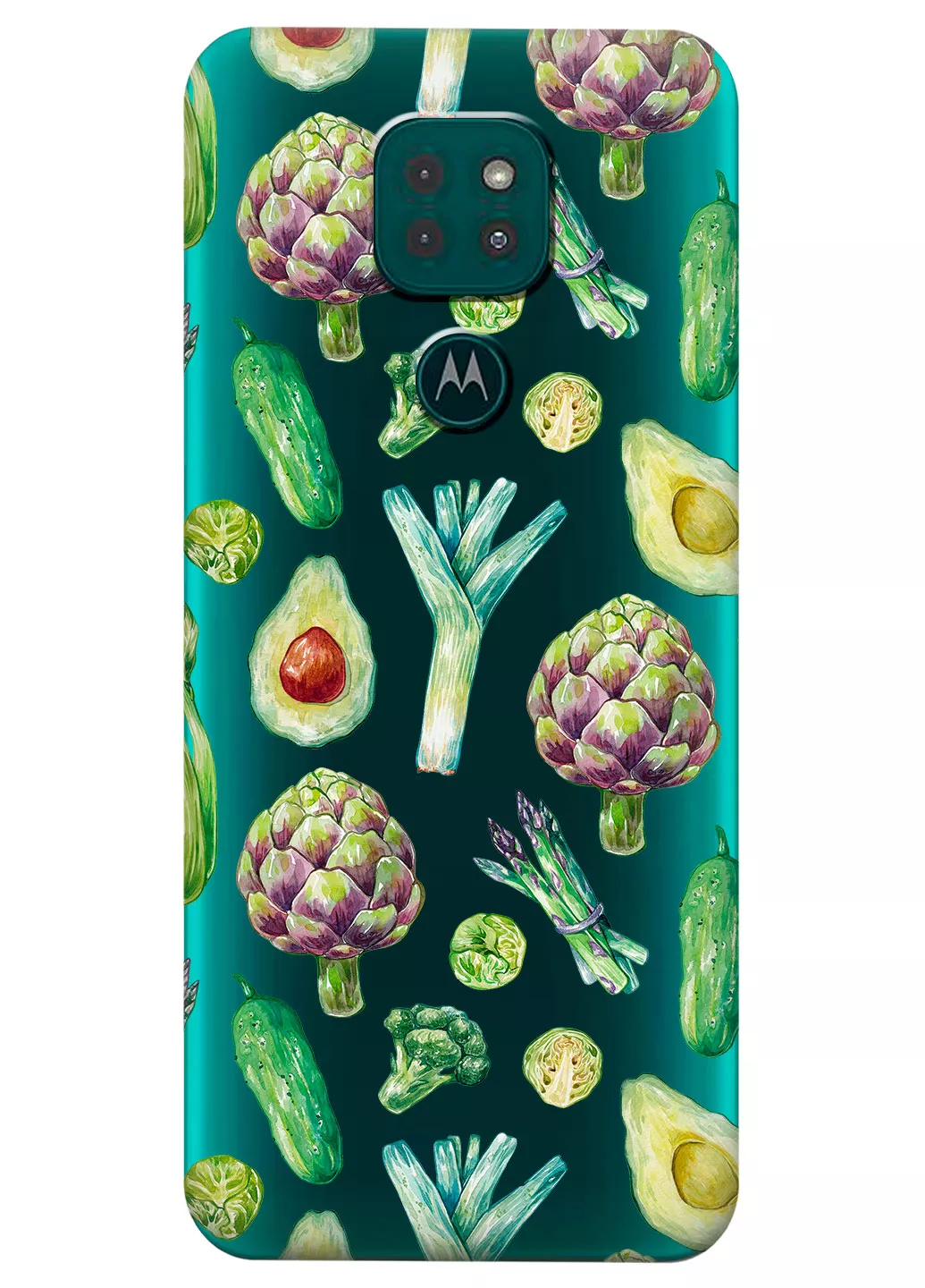 Чехол для Motorola Moto G9 Play - Полезные овощи
