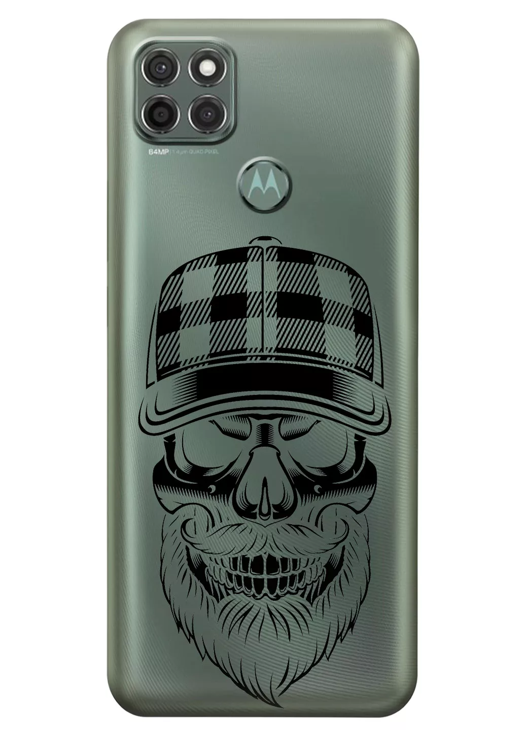 Чехол для Motorola Moto G9 Power - Бородатый череп