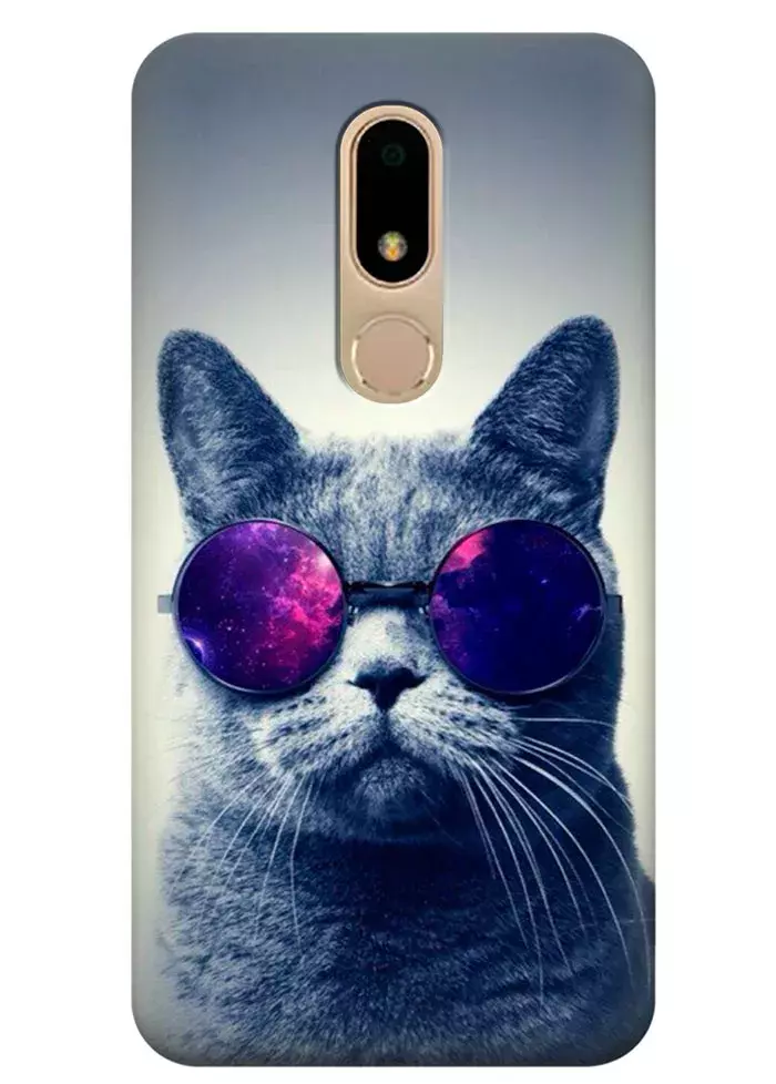 Чехол для Motorola Moto M - Кот в очках