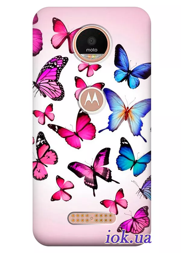 Чехол для Motorola Moto Z Play - Бабочки