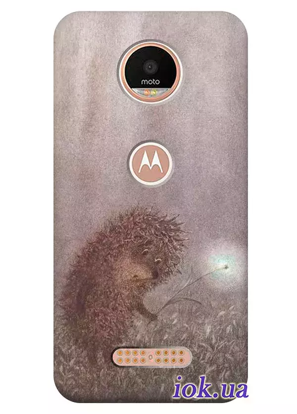 Чехол для Motorola Moto Z Play - Ежик в тумане