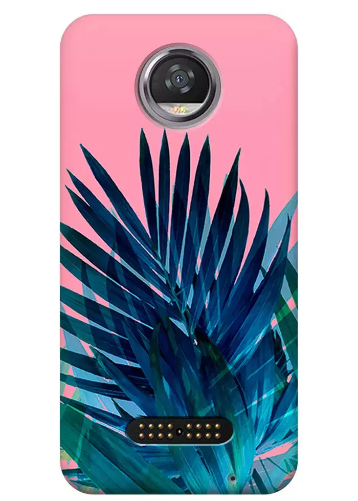 Чехол для Motorola Moto Z2 Play - Листья пальмы
