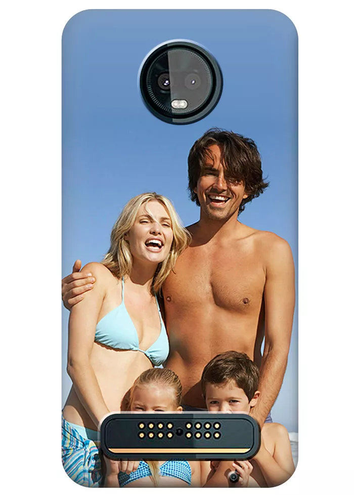 Печать своей фотографии на чехле для Motorola Moto Z3 Play