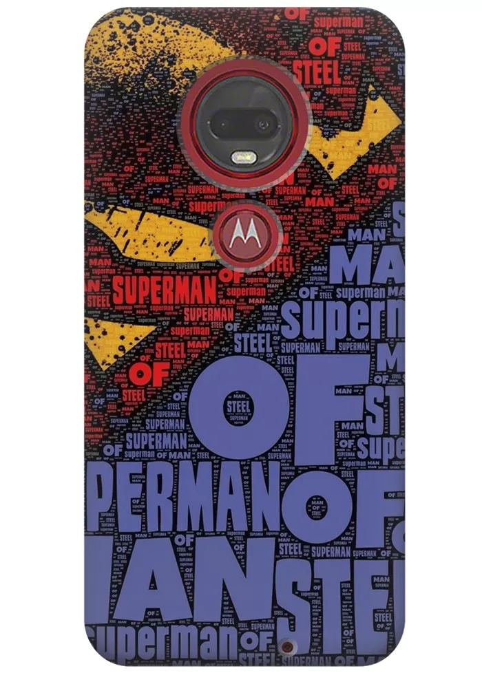 Чехол для Motorola Moto G7 - Супермен