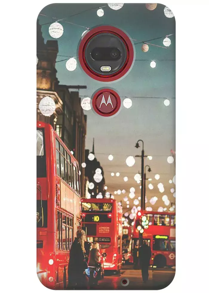 Чехол для Motorola Moto G7 - Вечерний Лондон
