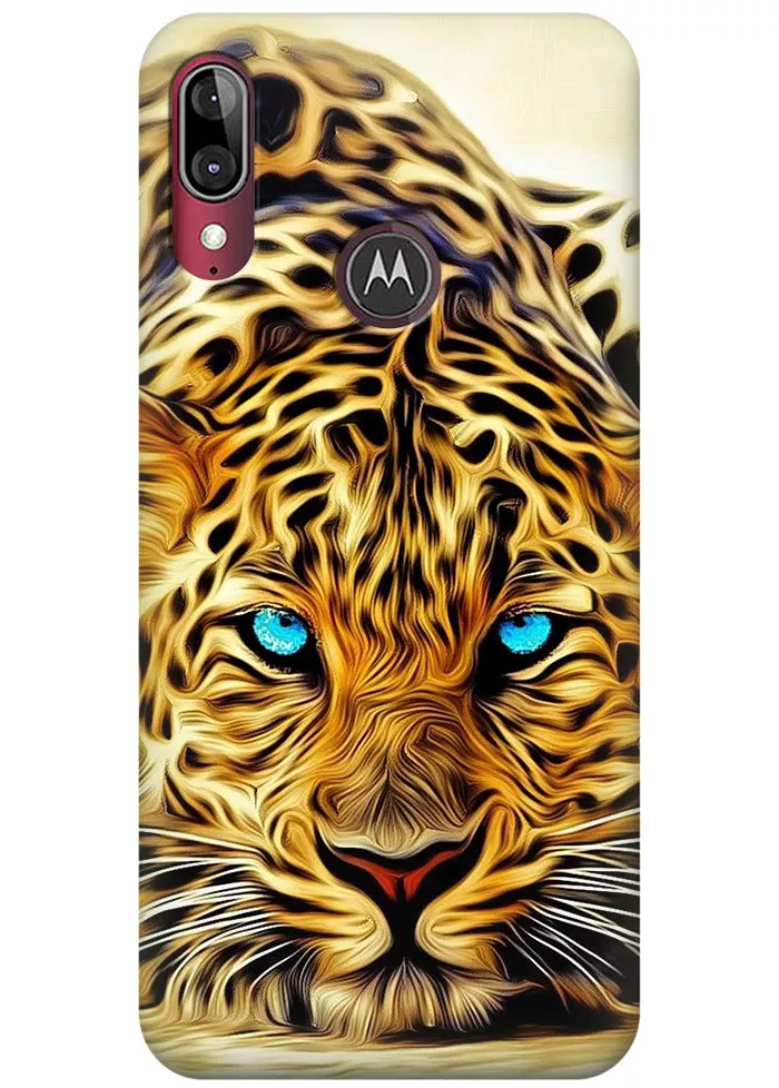 Чехол для Motorola Moto E6 Plus - Леопард