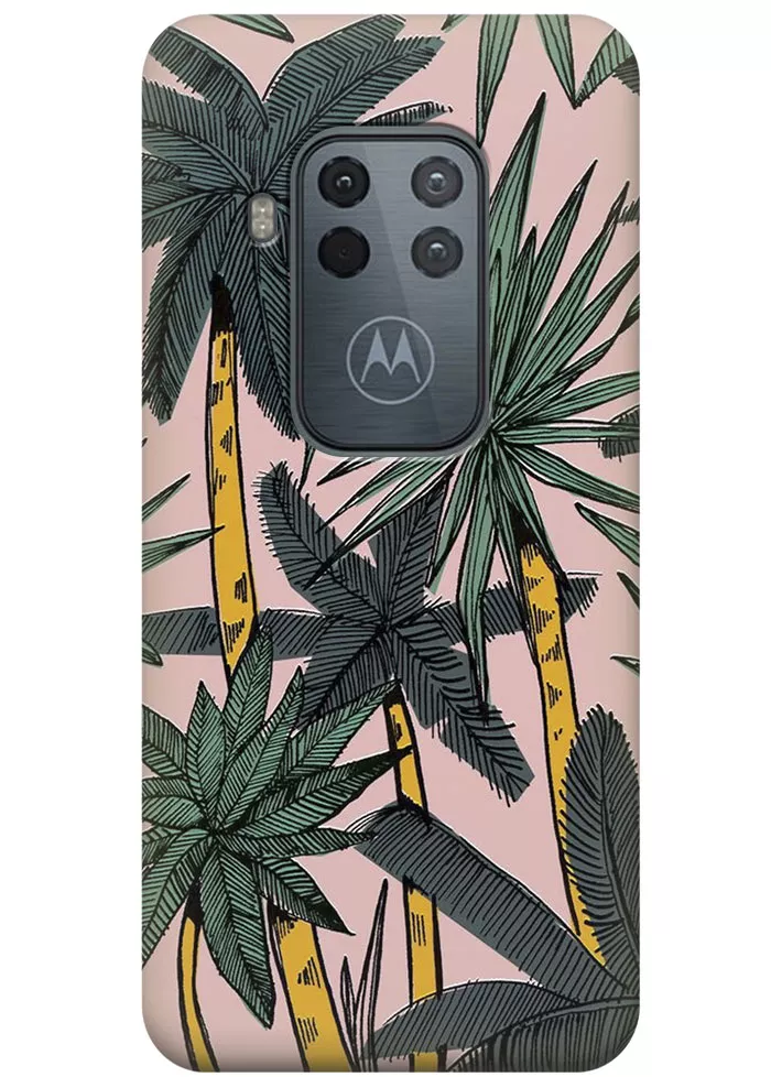Чехол для Motorola One Zoom - Пальмы