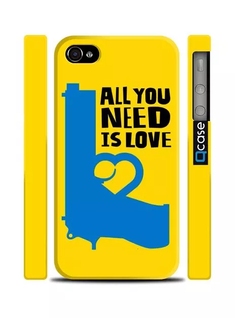 Чехол для iPhone 4, 4s Любовь- самое нужное!  - All you need is Love| Qcase