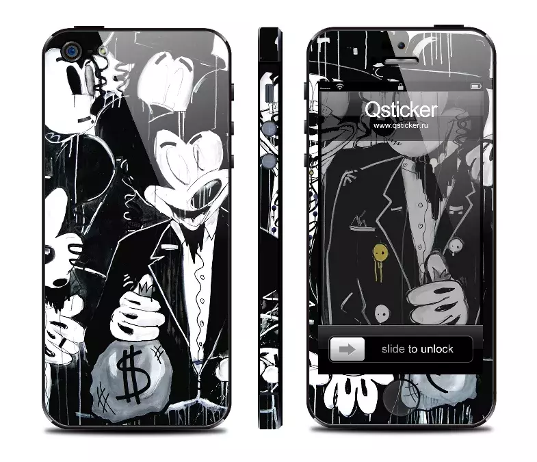 Стикер на iPhone 5 c Микки Маусом от K.Kazantsev - Money