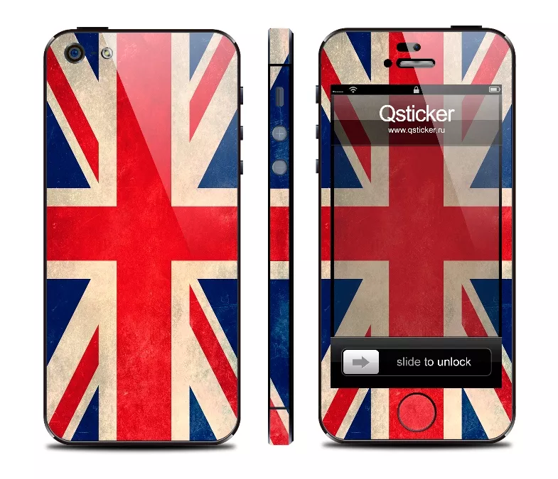 Виниловая наклейка для Apple iPhone 5 - Union Jack, флаг Великобритании