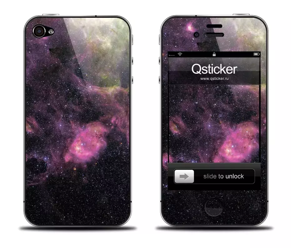 iPhone 4/4S виниловая наклейка - Galaxy