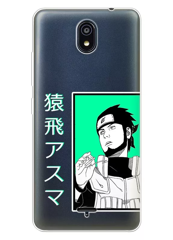 Чехол для Nokia C100 - Naruto Асума Сарутоби из прозрачного силикона