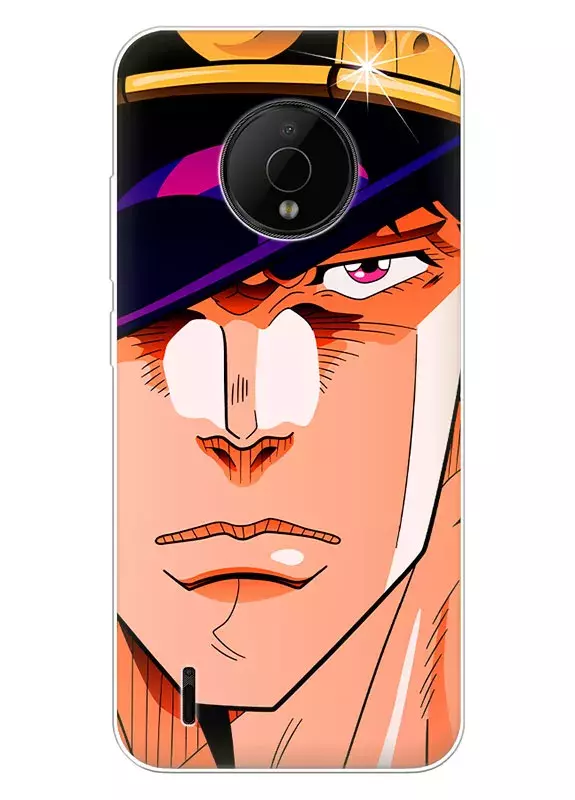Чехол для Nokia C200 - JoJo’s Bizarre Adventure лицо Джотаро Куджо крупным планом