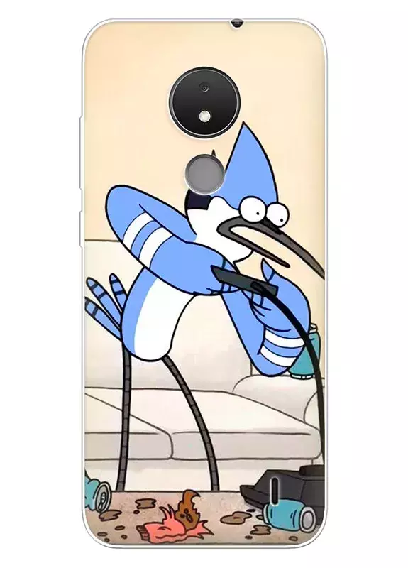 Чехол для Nokia C21 - Regular Show Обычное шоу Мордекай играет в консольные игры