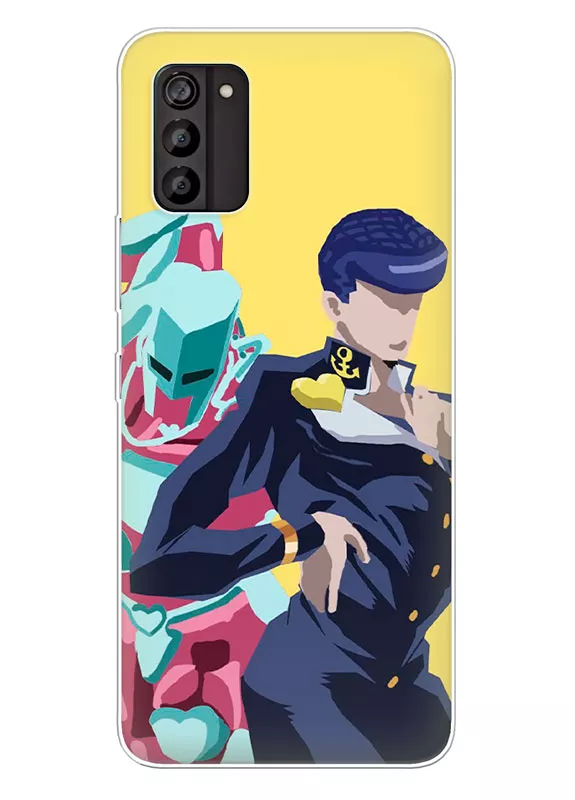 Nokia C210 чехол - JoJo’s Bizarre Adventure Джоске Хигашиката и стенд Crazy Diamond вектор-арт