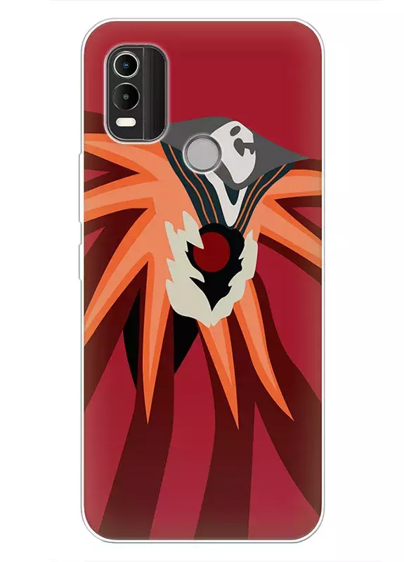 Чехол для Nokia C21 Plus - Евангелион Fire Monster Attack вектор-арт 