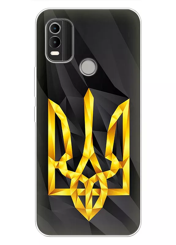 Чехол на Nokia C21 Plus с геометрическим гербом Украины