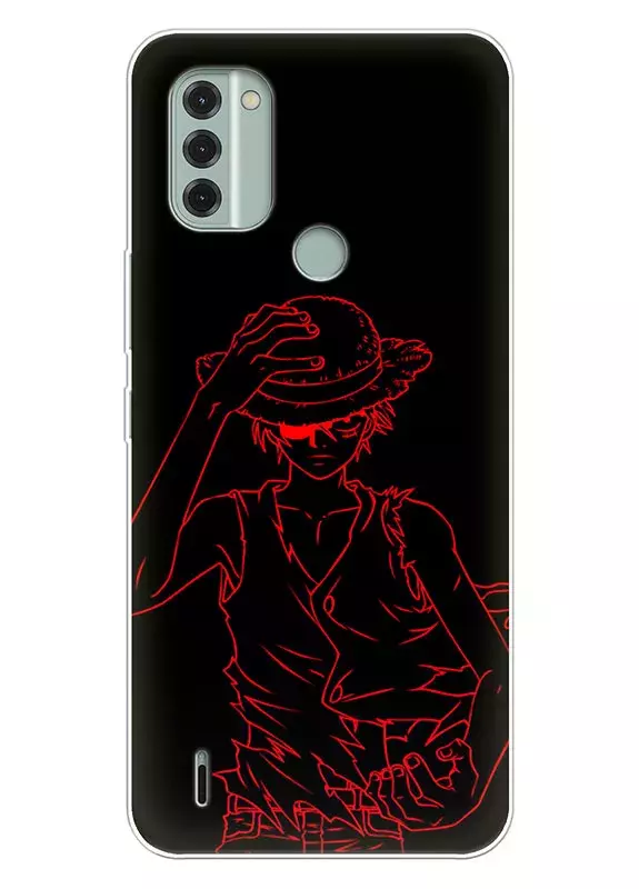 Nokia C31 чехол - Ван-Пис One Piece красный Луффи вектор-арт 