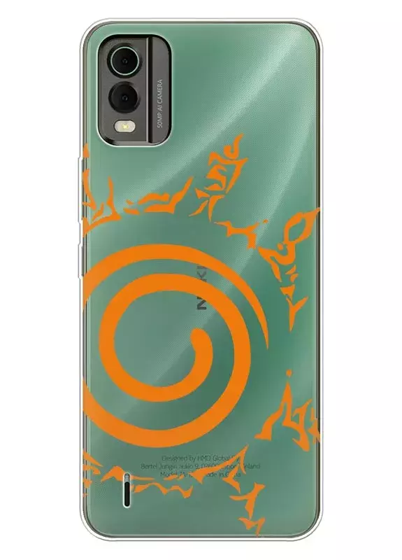 Чехол для Nokia C32 из прозрачного силикона - Naruto Шаринган все виды