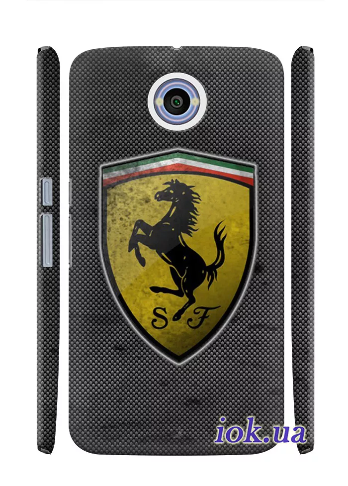 Чехол для Motorola Nexus 6 - Ferrari