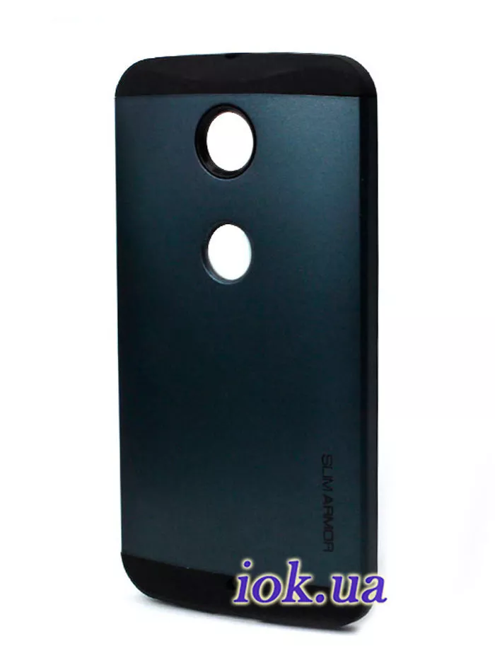 Противоударный чехол Spigen Armored для Motorola Nexus 6, графитовый