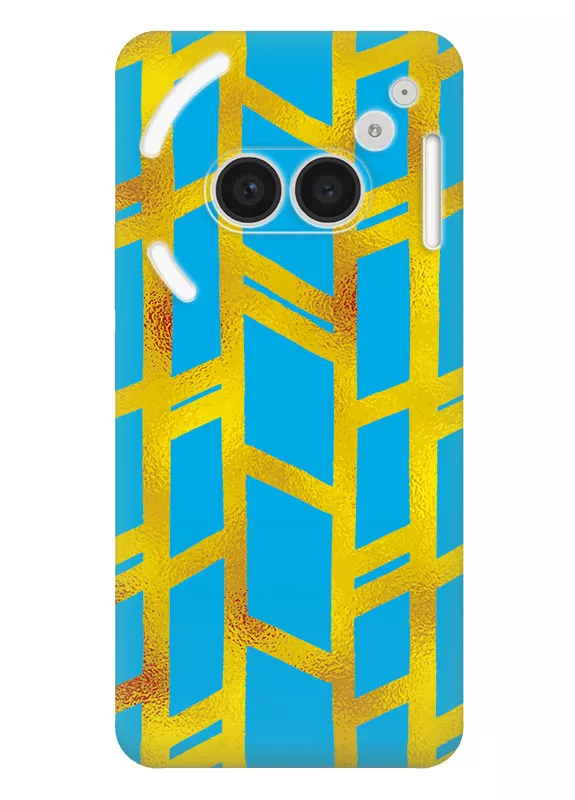 Nothing Phone 2a силиконовый чехол с картинкой - Желтые полосы