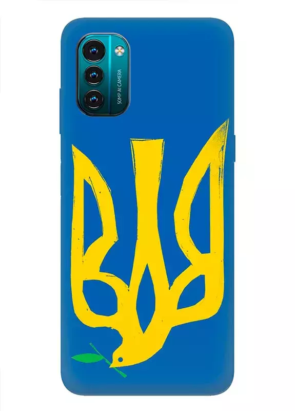 Чехол на Nokia G21 с сильным и добрым гербом Украины в виде ласточки