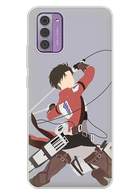 Nokia G310 чехол - Атака на титанов Attack on Titan Эрен Йегер в атаке вектор-арт