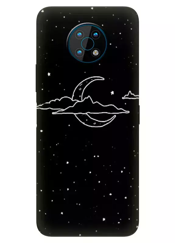 Nokia G50 силиконовый чехол с картинкой - Луна