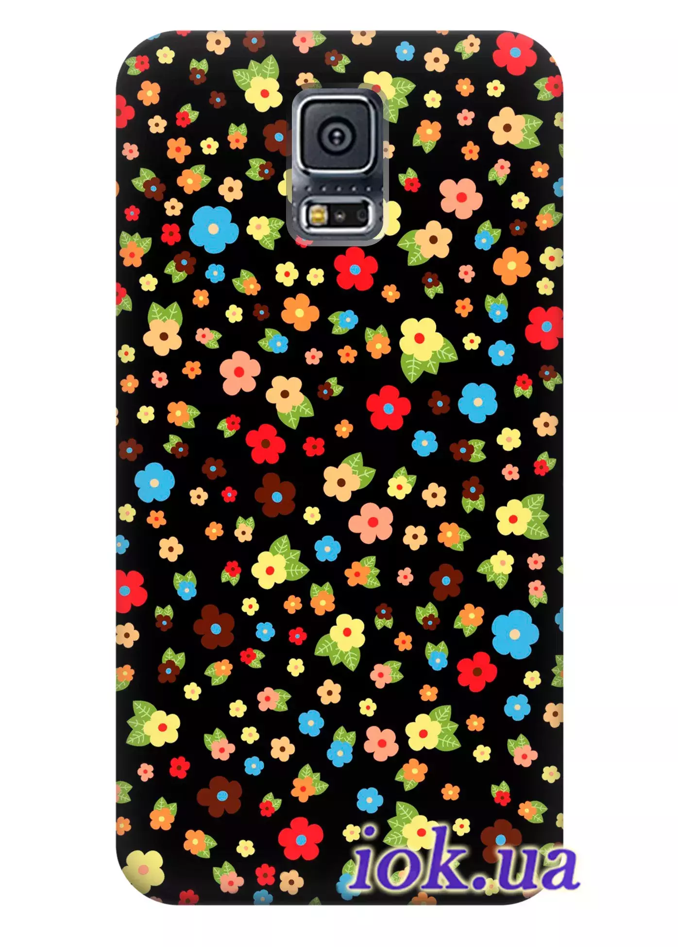 Чехол для Galaxy S5 Plus - Цветочки