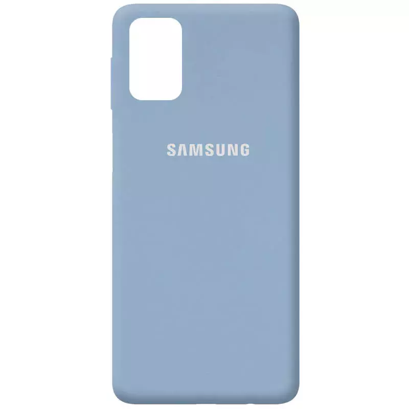 Чехол Silicone Cover Full Protective (AA) для Samsung Galaxy M51, Голубой / Lilac Blue