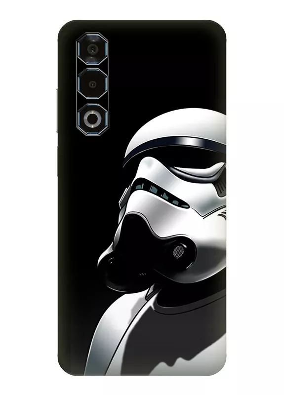 ЗТЕ Нубия Нео 3 ДЖт чехол - белый штурмовик White Stormtroopers смотрит вверх крупным планом