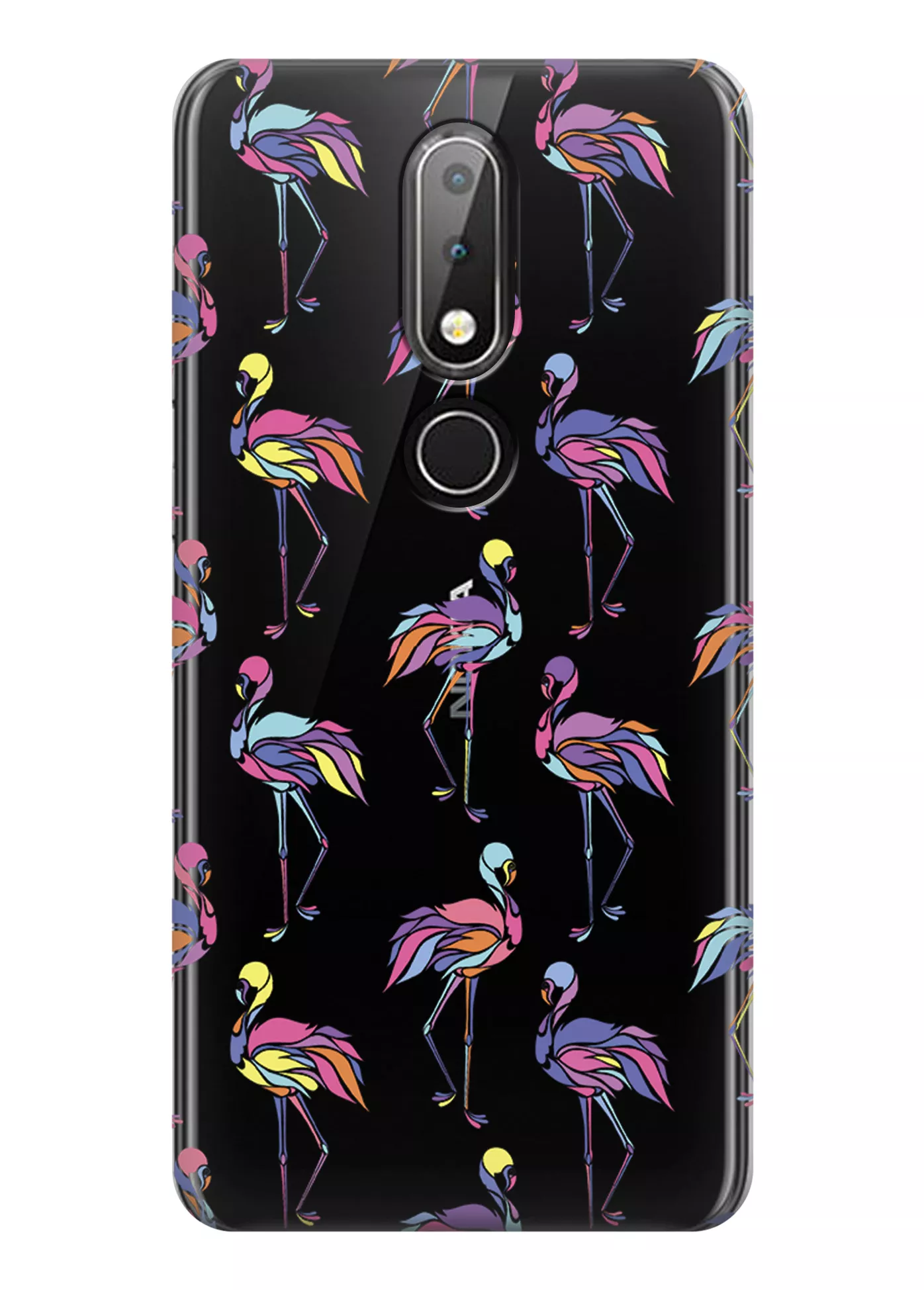 Чехол для Nokia 6.1 Plus - Экзотические птицы