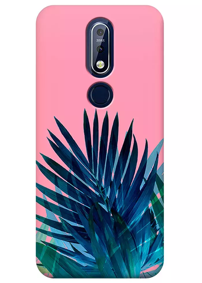 Чехол для Nokia 7.1 - Пальмовые листья