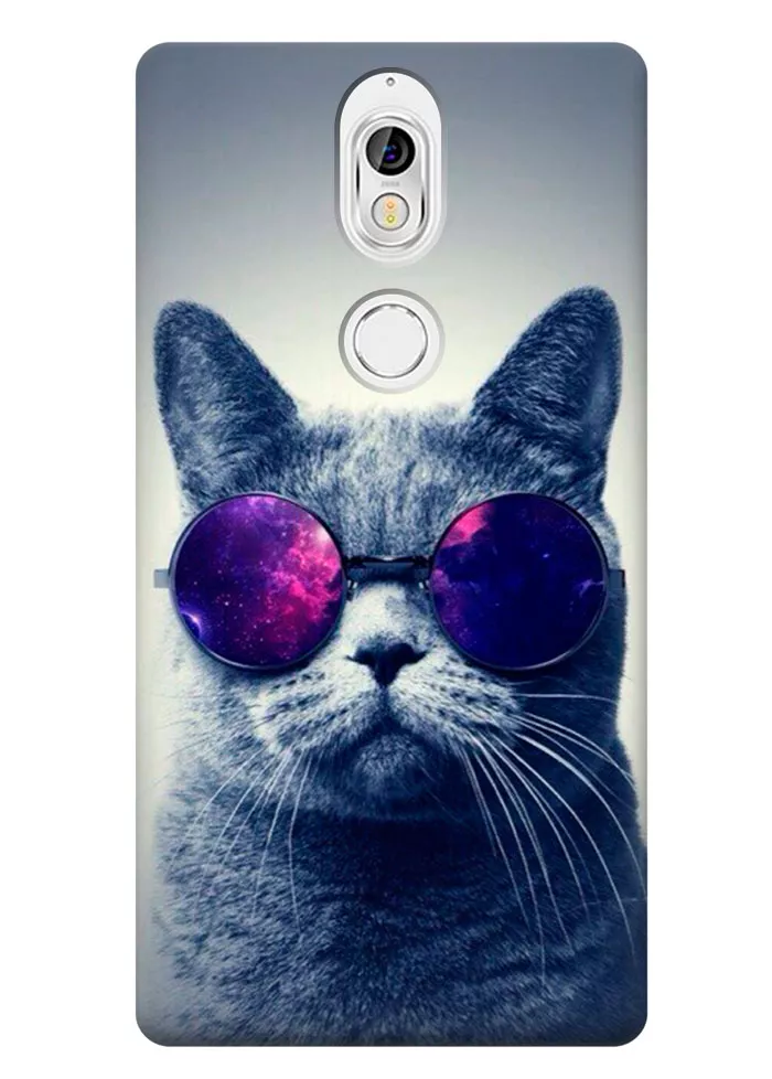 Чехол для Nokia 7 - Кот в очках