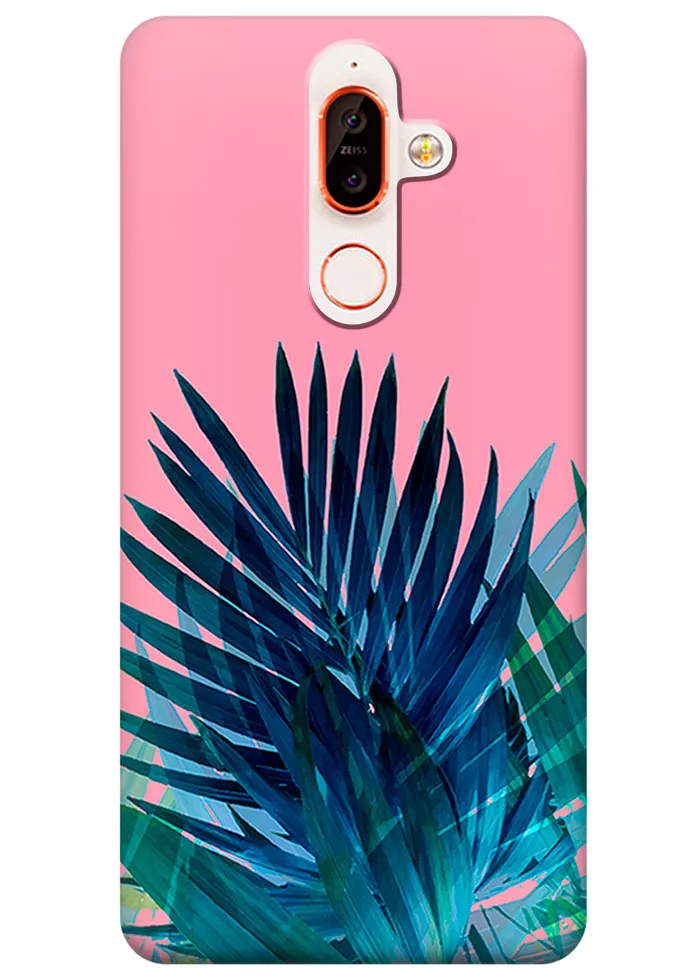 Чехол для Nokia 7 Plus - Пальмовые листья
