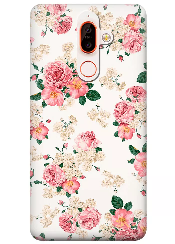 Чехол для Nokia 7 Plus - Букеты цветов