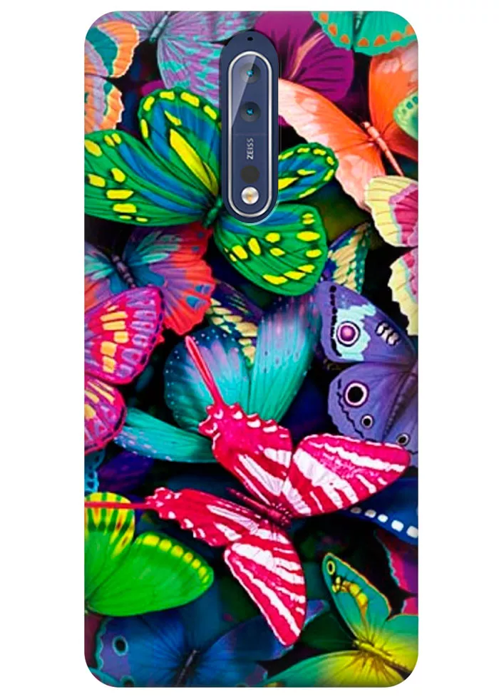 Чехол для Nokia 8 - Бабочки
