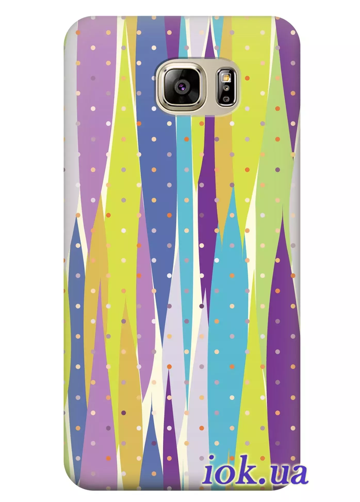 Чехол для Galaxy Note 5 - Полосатый горошек