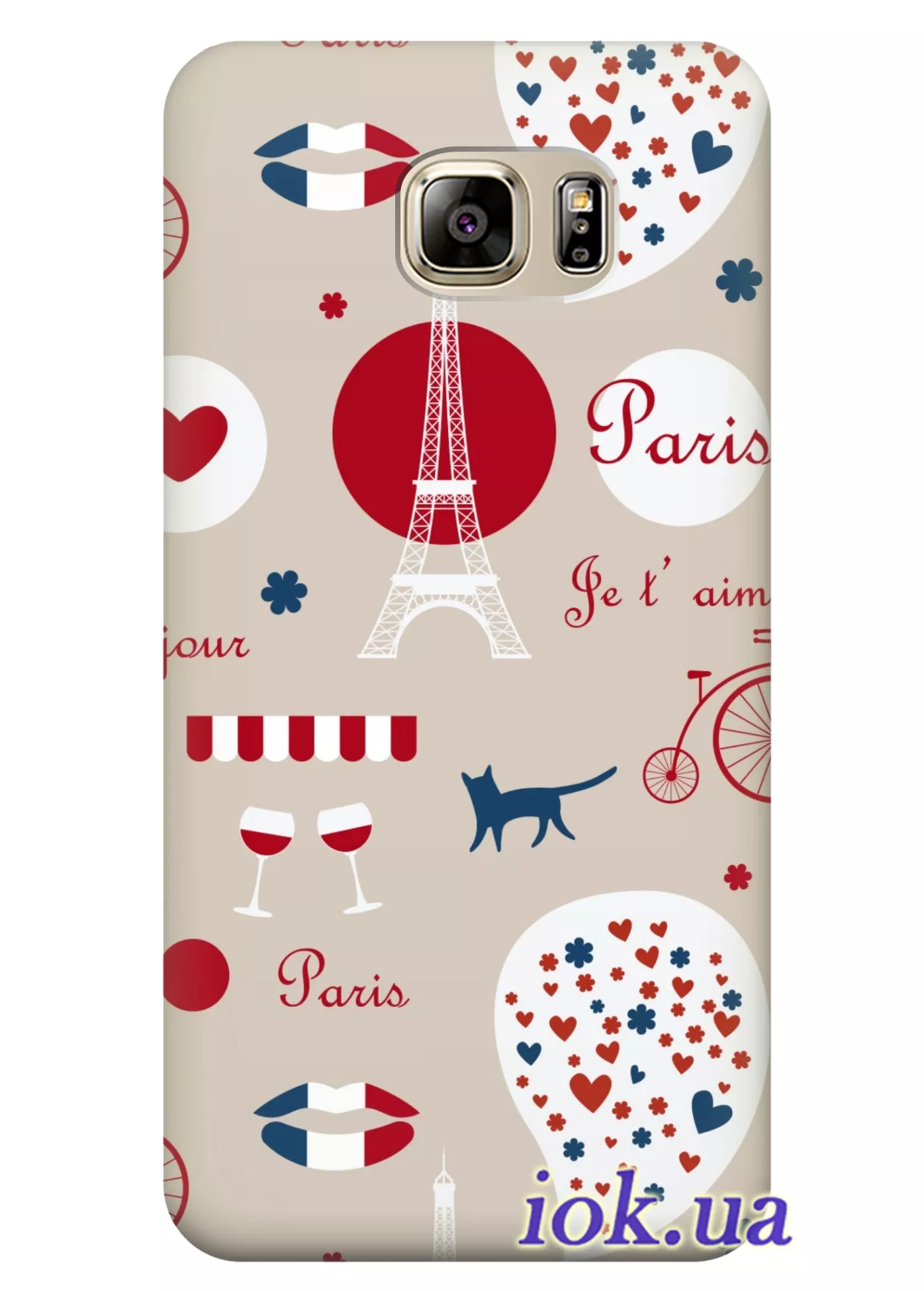 Чехол для Galaxy Note 5 - Влюбленный в Париж