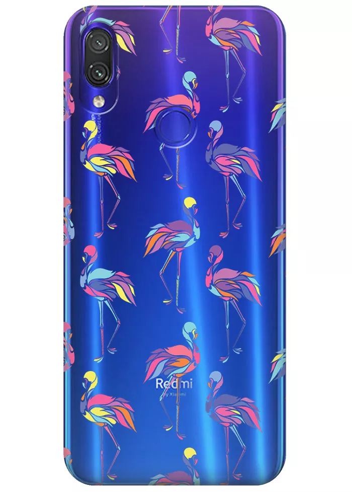 Чехол для Xiaomi Redmi Note 7S  - Экзотические птицы