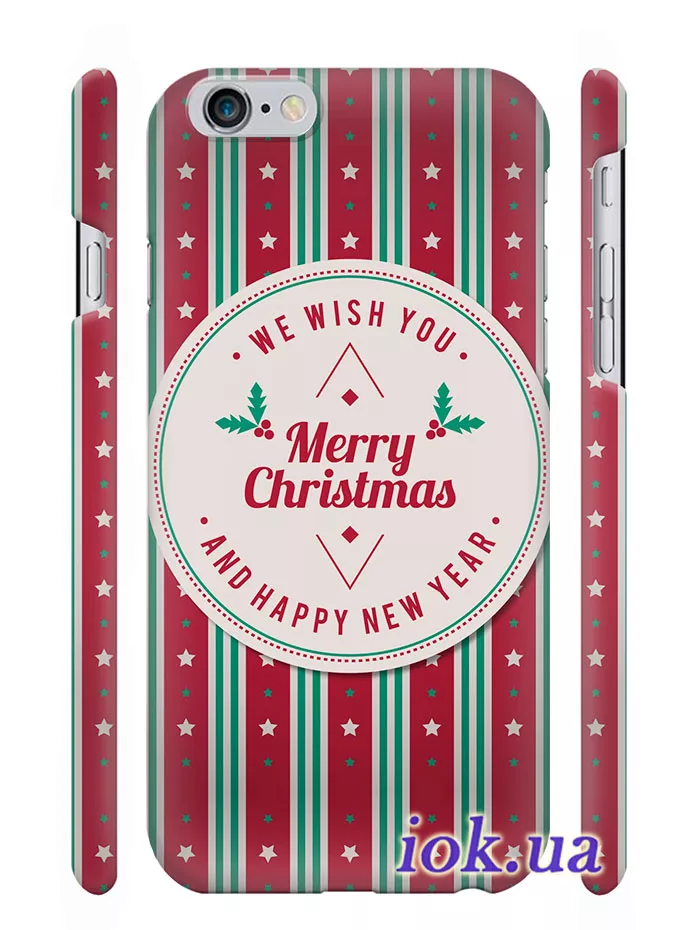 Чехол на iPhone 6 - Merry Christmas and Happy New Year