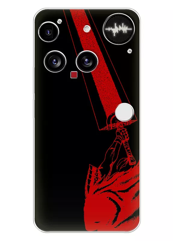 Nothing Phone 3 чехол - Берсерк Бэрусэруку Berserk Beruseruku красный меч