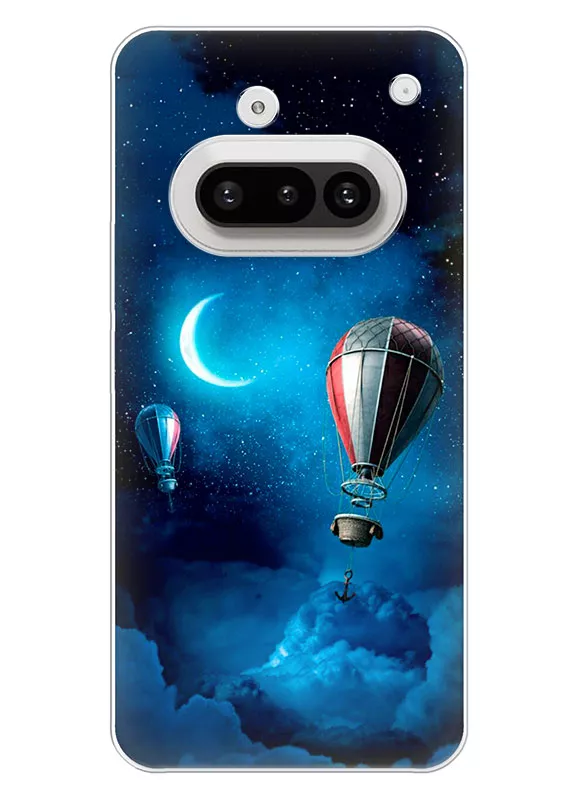 Nothing Phone 3A чехол силиконовый с рисунком - Воздушный шар