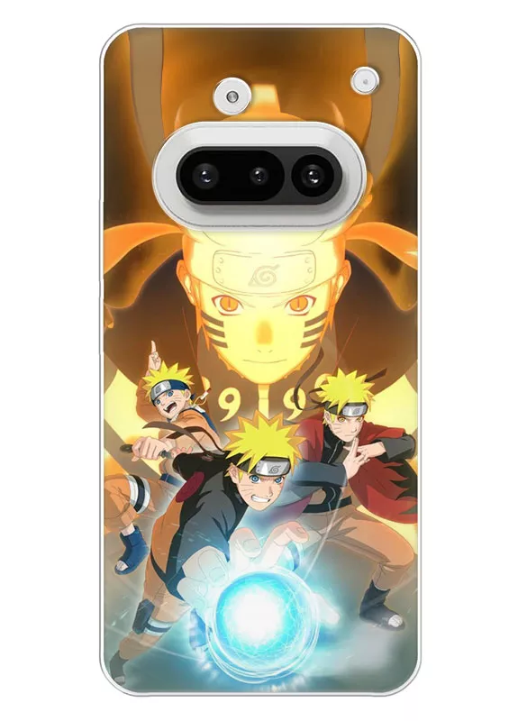 Nothing Phone 3A чехол с аниме картинкой силиконовый - Атака Наруто