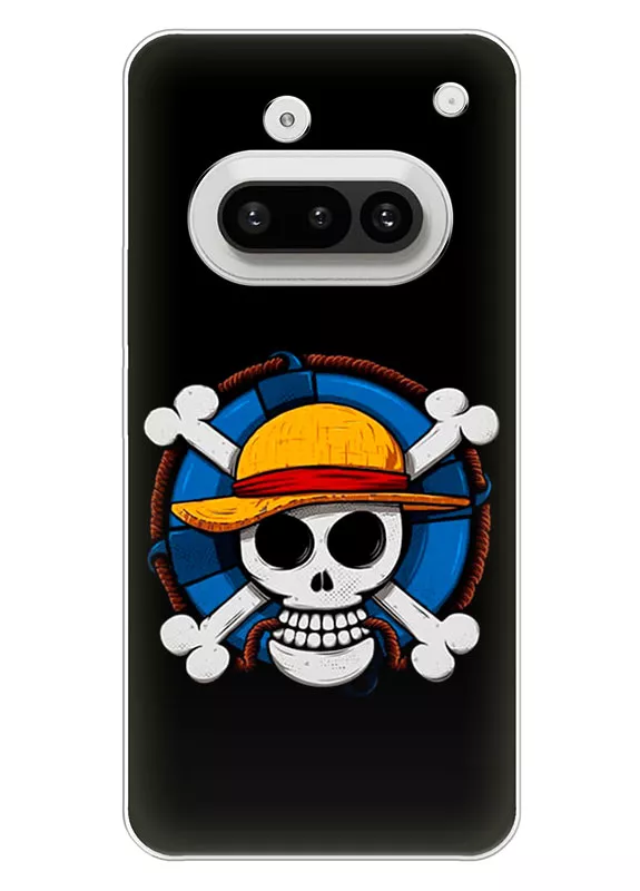 Nothing Phone 3A чехол - Ван-Пис One Piece пиратский логотип Луффи