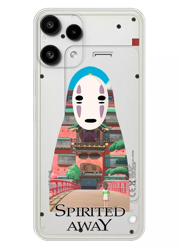 Бампер для Nothing Phone 3A Lite из прозрачного силикона - Spirited Away Унесенные призраками