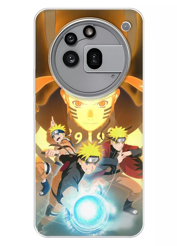 Nothing Phone 3A Pro чехол с аниме картинкой силиконовый - Атака Наруто