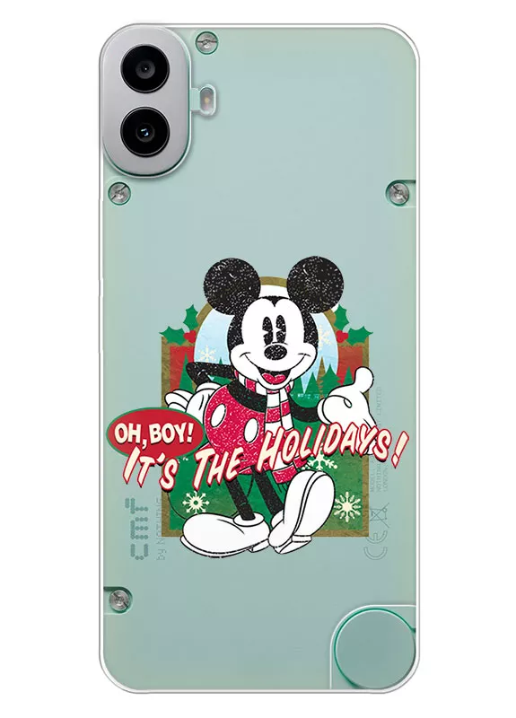 Прозрачный новогодний чехол для Nothing CMF Phone 1 - It's the holidays
