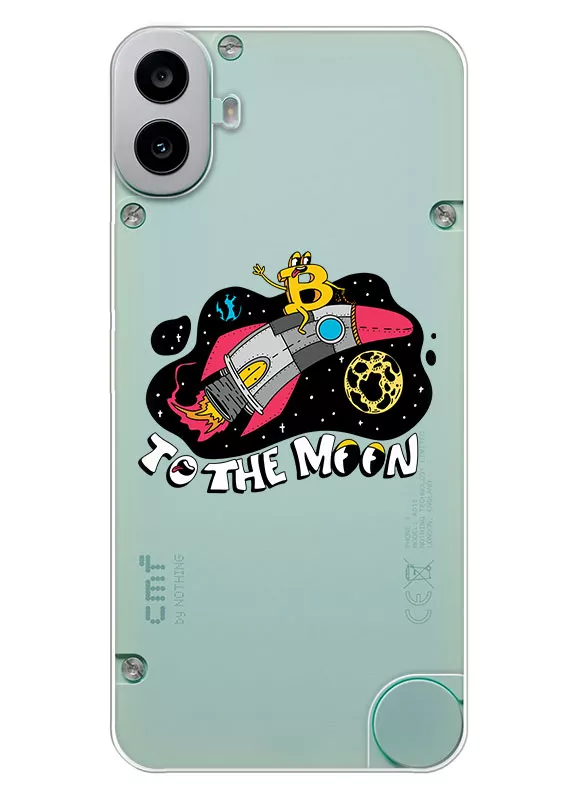 Nothing CMF Phone 1 прозрачный силиконовый чехол - To the moon